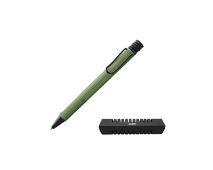 Ручка шариковая Lamy 241 safari цвет чернил черный цвет корпуса оливковый (артикул производителя M16Ч 4035674)